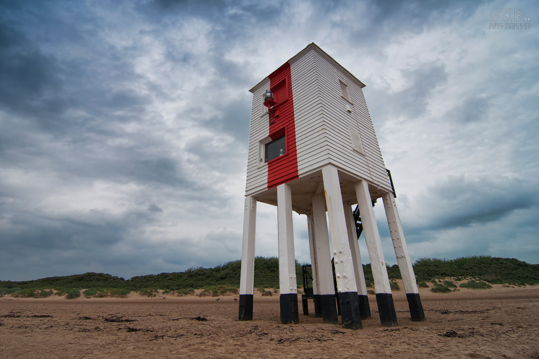 Burnham Lighthouse De Burnham-on-Sea Low vuurtoren is een houteren vuurtoren die op negen houten palen staat. Stefan Cruysberghs